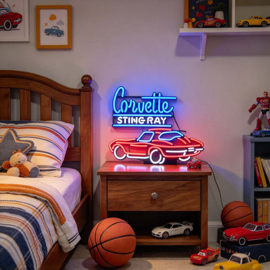 Corvette Stingray Neon Car LED Neon Sign BLDA033