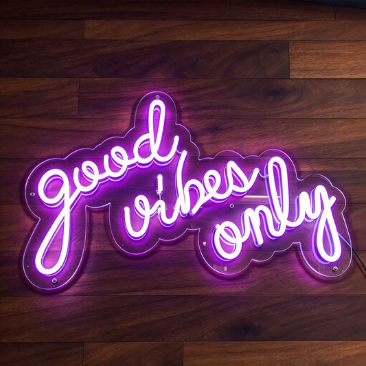 Good Vibes Only V2 LED Neon Sign BLDA035