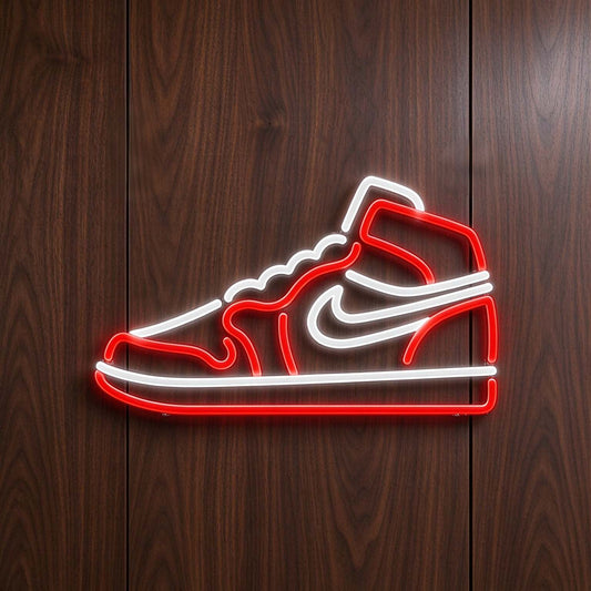 Retro High‑Top Sneaker LED Neon Sign BLDA056