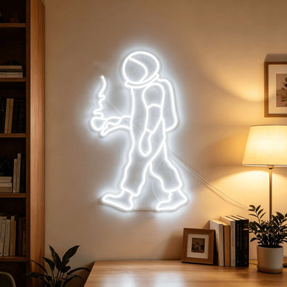 Astronaut Holding Coffee LED Neon Sign BLDA005