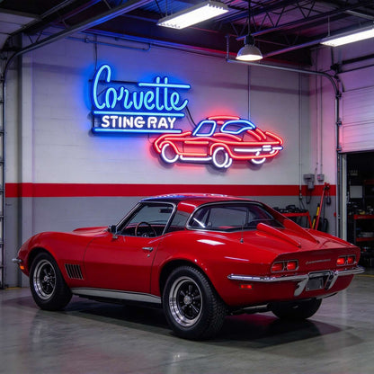 Corvette Stingray Neon Car LED Neon Sign BLDA033