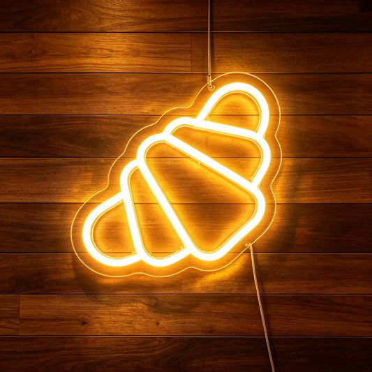 Croissant LED Neon Sign BLDA012