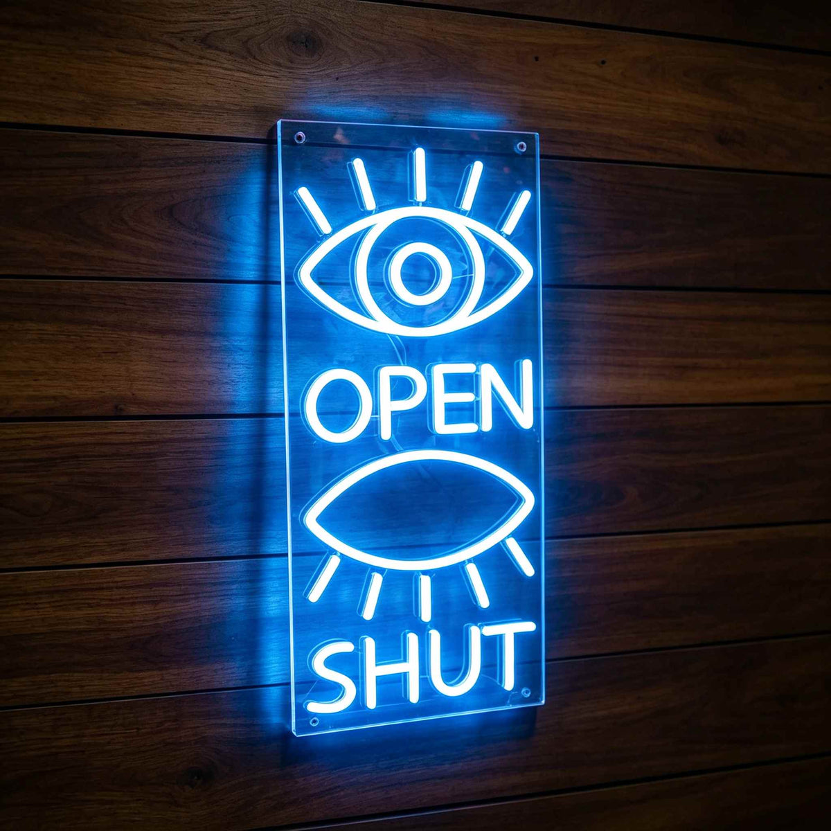 Eyes Open Eyes Shut LED Neon Sign BLDA016