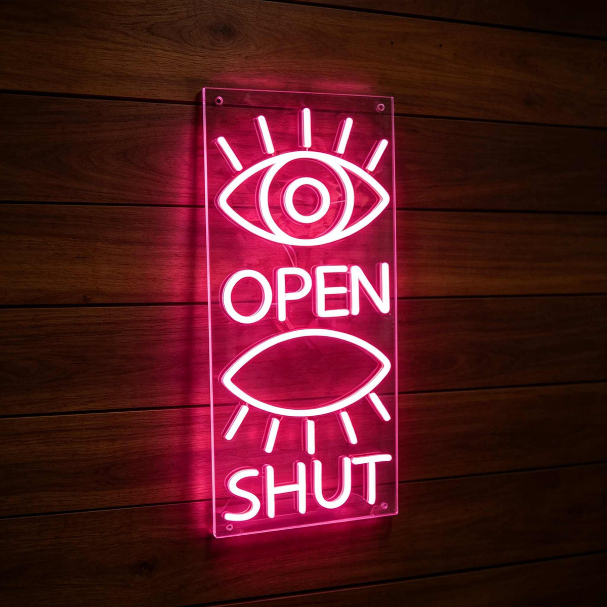 Eyes Open Eyes Shut LED Neon Sign BLDA016