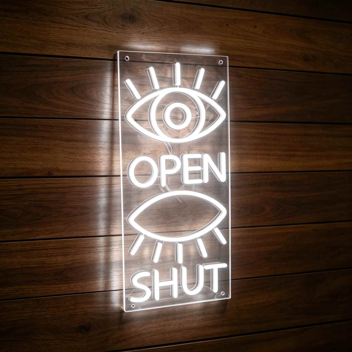 Eyes Open Eyes Shut LED Neon Sign BLDA016