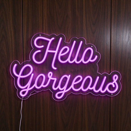 Hello Gorgeous V2 LED Neon Sign BLDA047