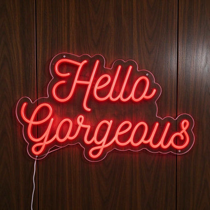 Hello Gorgeous V2 LED Neon Sign BLDA047