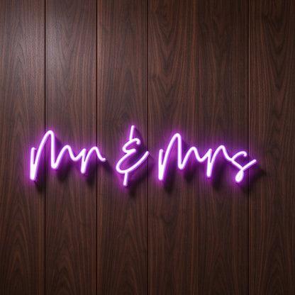 Mr & Mrs LED Neon Sign BLDA058