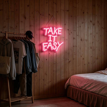 Take It Easy LED Neon Sign BLDA019