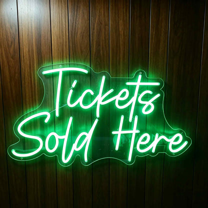 Tickets Sold Here LED Neon Sign BLDA013
