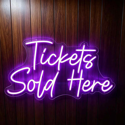 Tickets Sold Here LED Neon Sign BLDA013