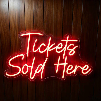 Tickets Sold Here LED Neon Sign BLDA013