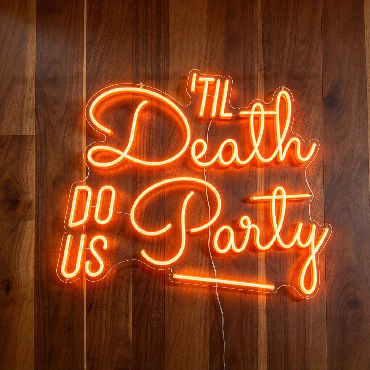 Til Death Do Us Party LED Neon Sign BLDA041
