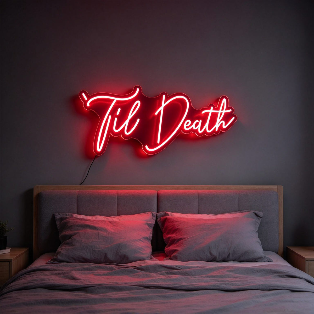 Til Death V4 LED Neon Sign BLDA044